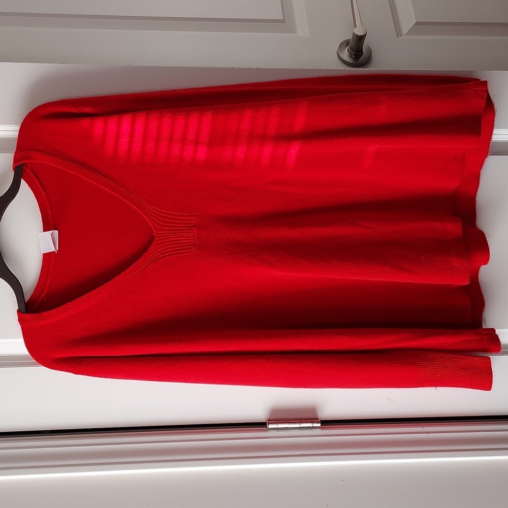 jms long sleeve red sweater 4x(26w-28w)
